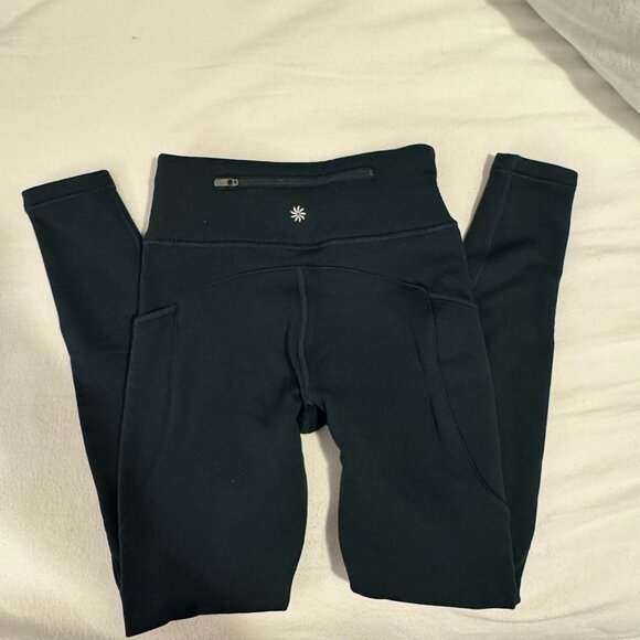 Athleta Fleece Lined Stash High Rise Leggings in Cypress - Picture 9 of 9